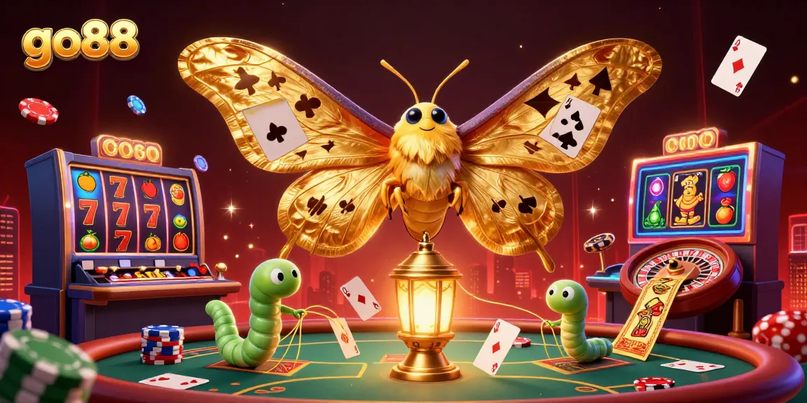 Engage with exciting casino elements in go88, featuring vibrant poker tables and jackpot reels.