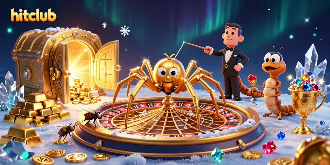 Spin the roulette wheel at hitclub with golden treasures and vibrant gaming action.